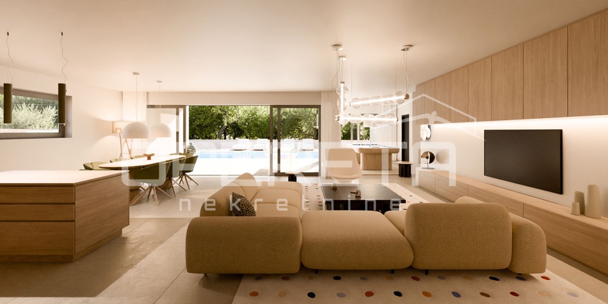 ISOLA DI KRK – Nuova costruzione di lusso con vista panoramica sul mare