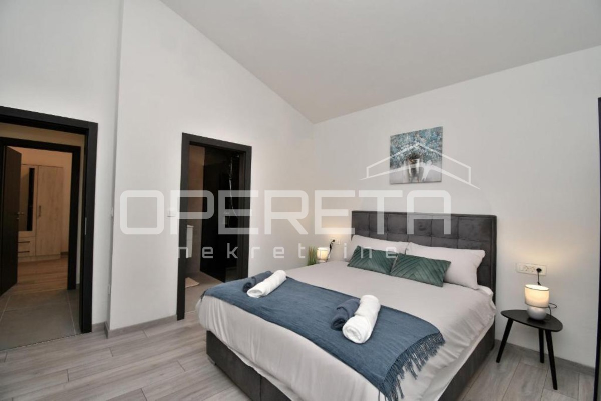 Istria, Labin, nuova casa a piano terra di 130 m2, 3 camere, posizione tranquilla