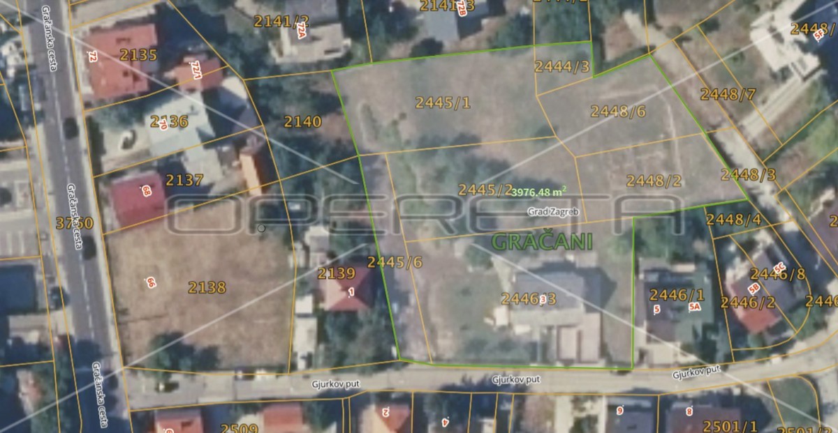 Gjurkov put, Gračani, 4.123,00 m2, 2.000.000,00 EUR