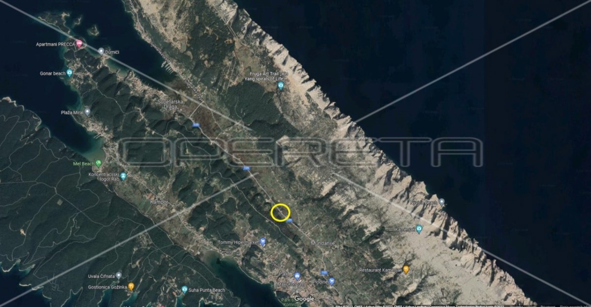 Mundanije, Rab, 791,00 m2, 59.000,01 EUR