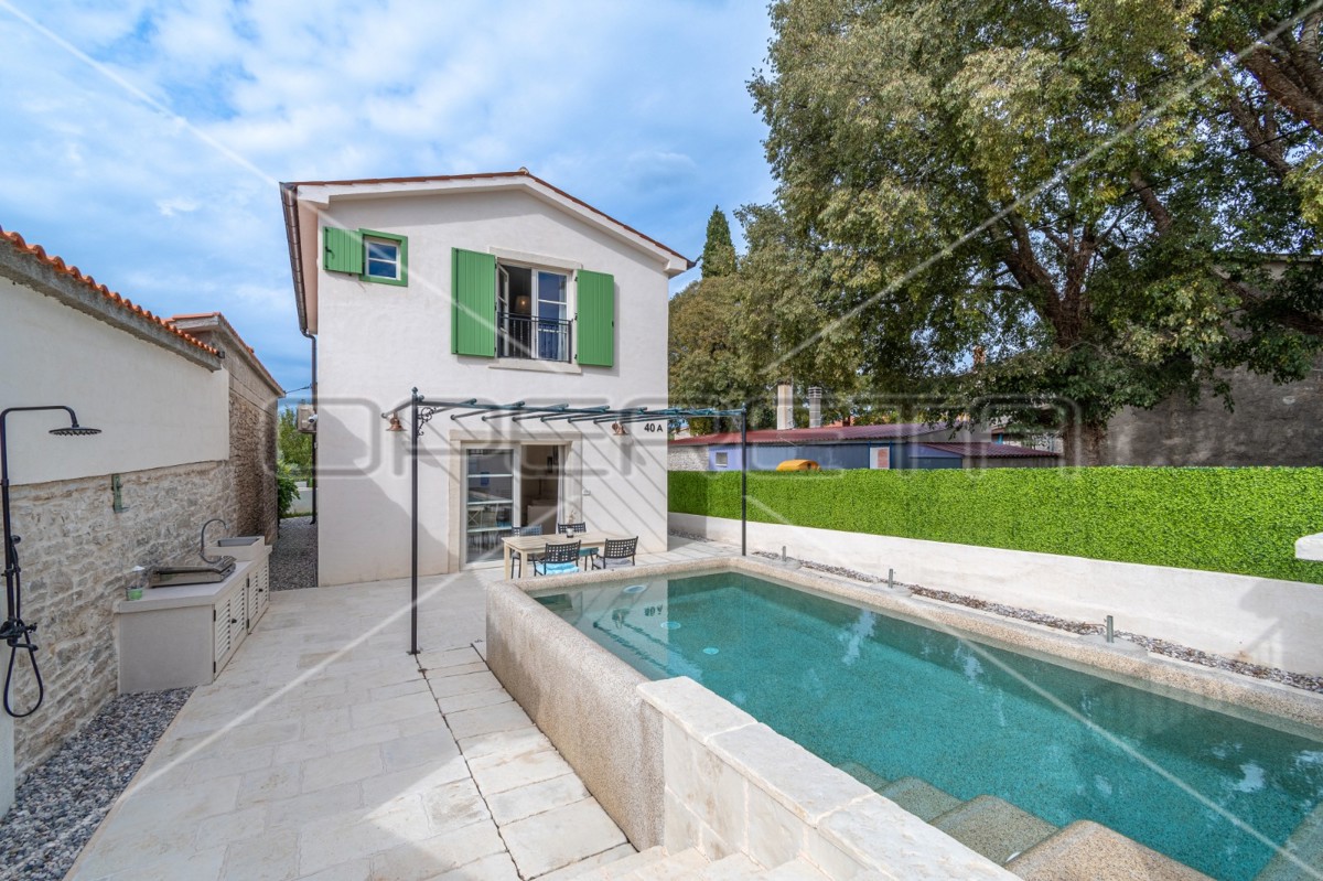 Istria, Barban - dintorni, nuova casa in stile rustico, 2SS, piscina