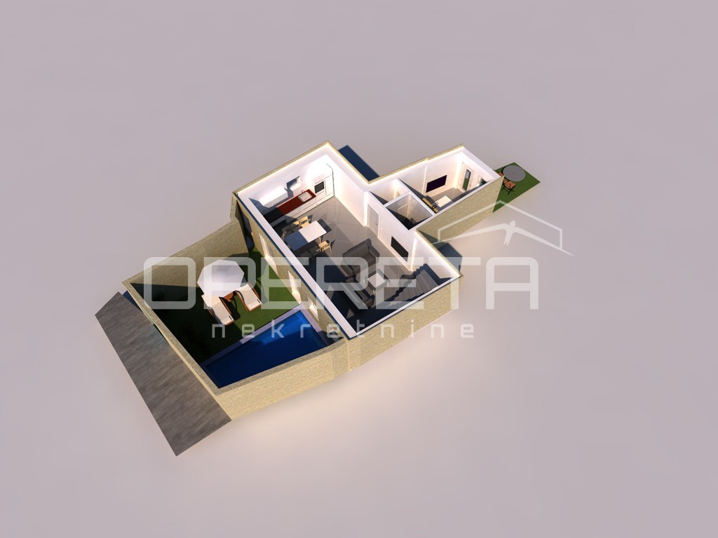 Tisno, Casa moderna 168m2 - nuova costruzione nel centro stesso