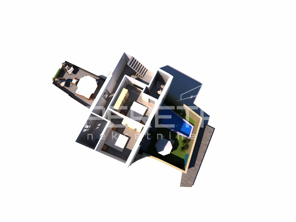 Tisno, Casa moderna 168m2 - nuova costruzione nel centro stesso