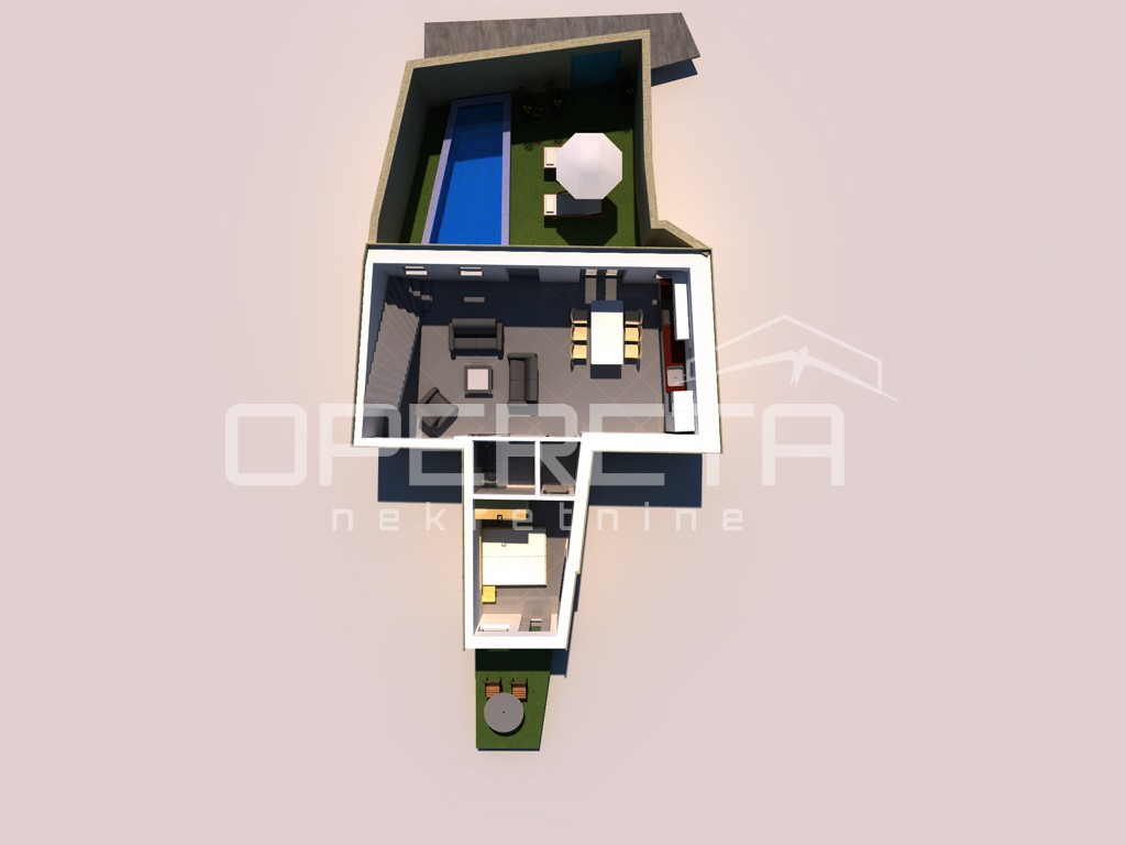 Tisno, Casa moderna 168m2 - nuova costruzione nel centro stesso