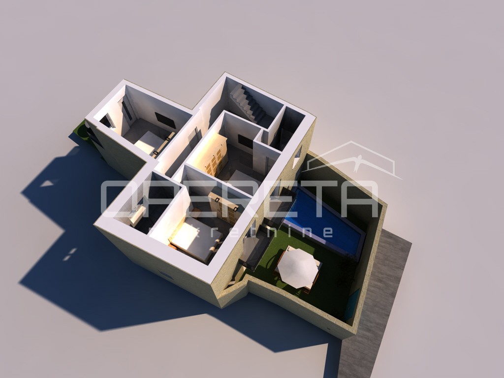 Tisno, Casa moderna 168m2 - nuova costruzione nel centro stesso