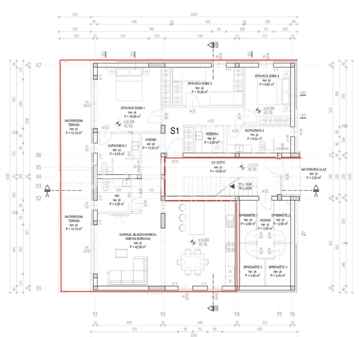 APPARTAMENTO, VENDITA, KOŽINO, ZARA - dintorni, 154m2, quadrilocale