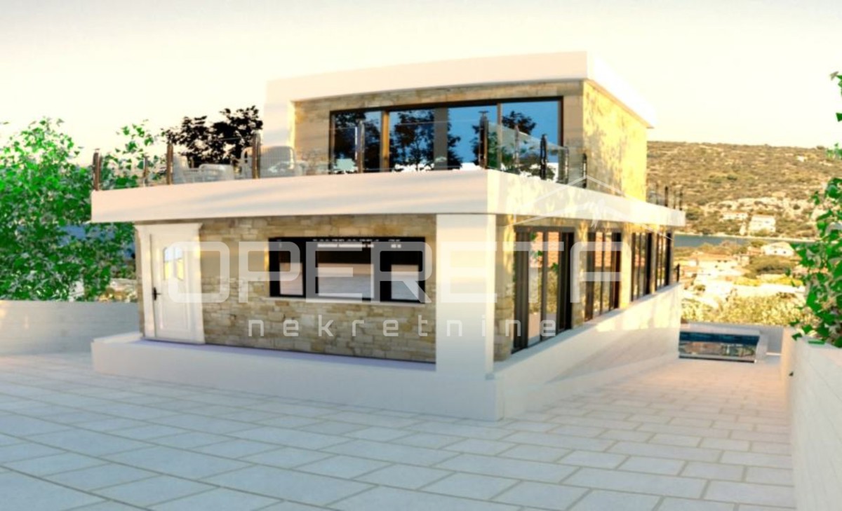 Terreno edificabile con vista mare, Drvenik Veliki vicino a Trogir