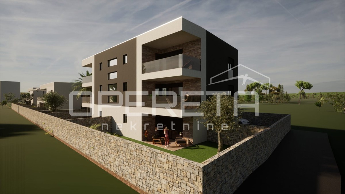 Nuova costruzione, appartamento bilocale con terrazza di 80 m2, Sabunike, Zara