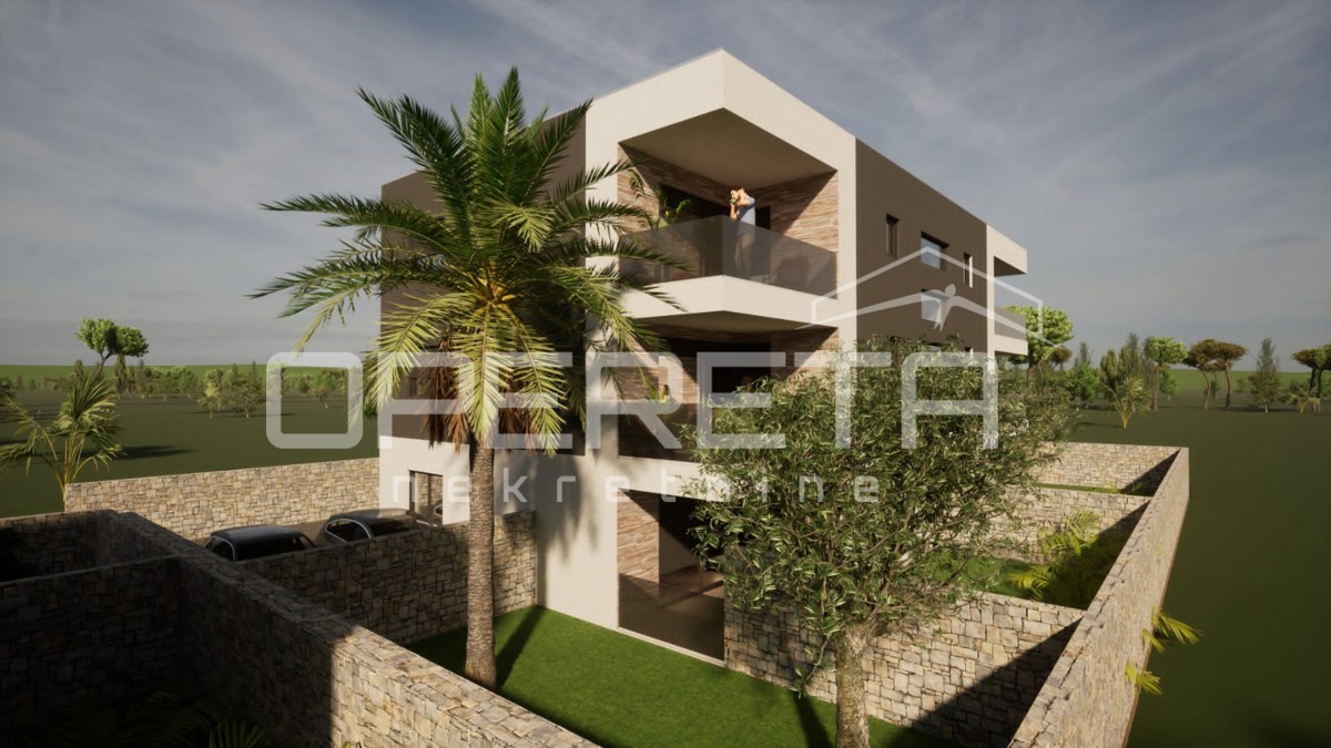 Nuova costruzione, appartamento bilocale con terrazza di 80 m2, Sabunike, Zara