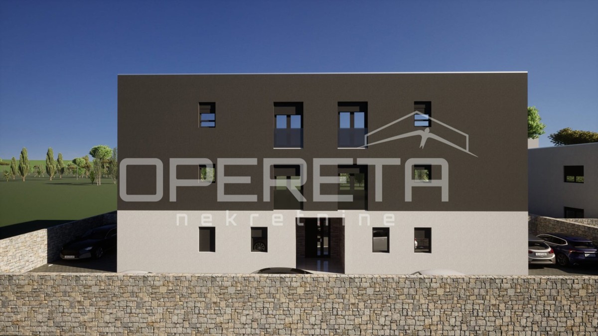 Nuova costruzione, appartamento bilocale con terrazza di 80 m2, Sabunike, Zara