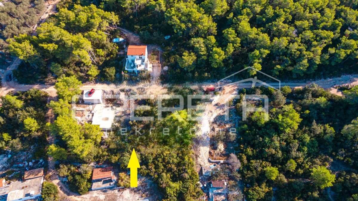 Terreno edificabile di 340 m2 con vista mare, Tri Porte, Korčula