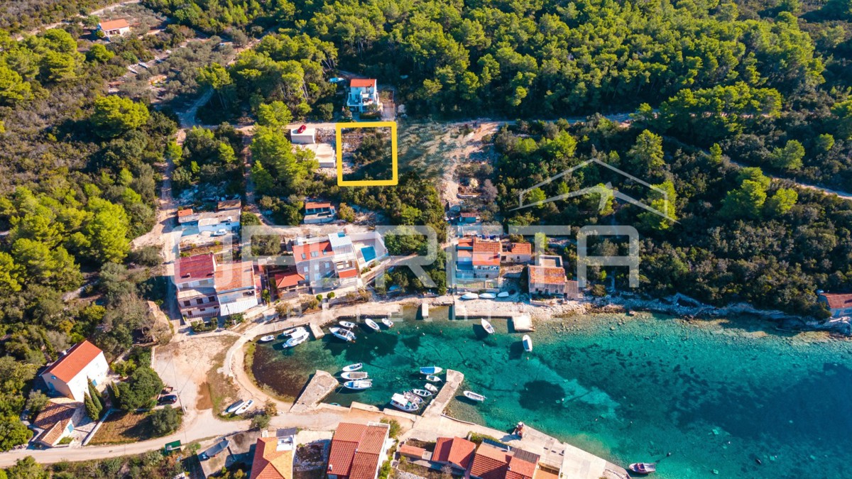 Terreno edificabile di 340 m2 con vista mare, Tri Porte, Korčula