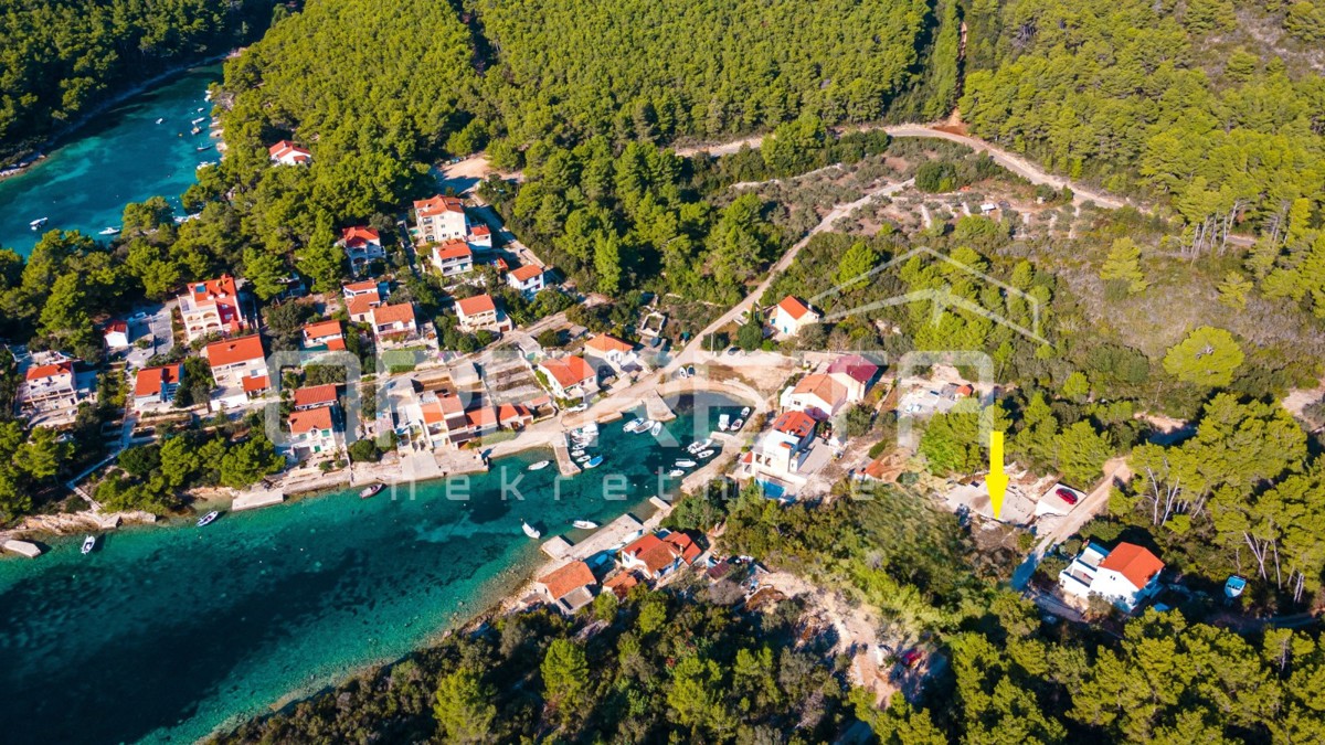 Terreno edificabile di 340 m2 con vista mare, Tri Porte, Korčula