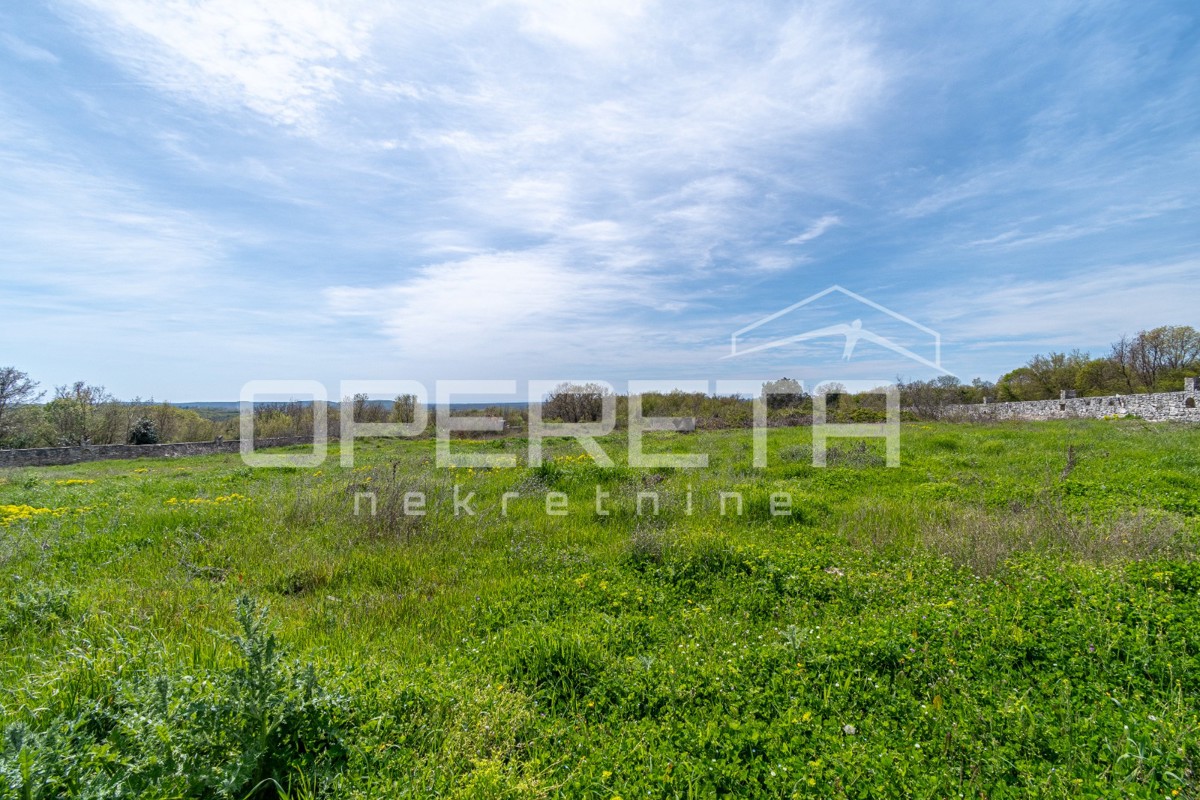 Istria, Mrgani-terreno edificabile con vista mare