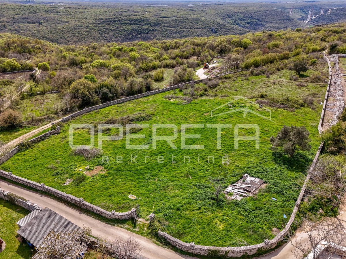 Istria, Mrgani-terreno edificabile con vista mare