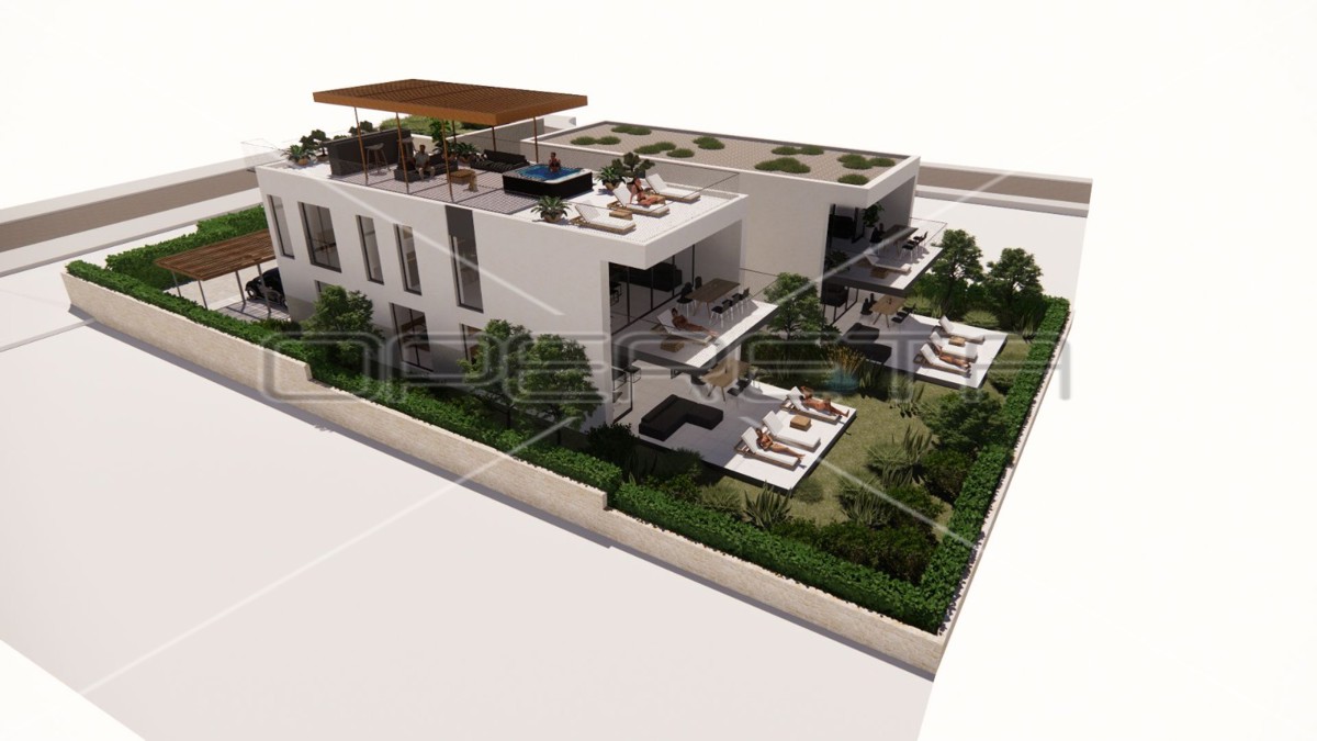 Nuova costruzione - appartamento bilocale al piano terra, II fila dal mare, 100 m2, Ugljan, Ugljan