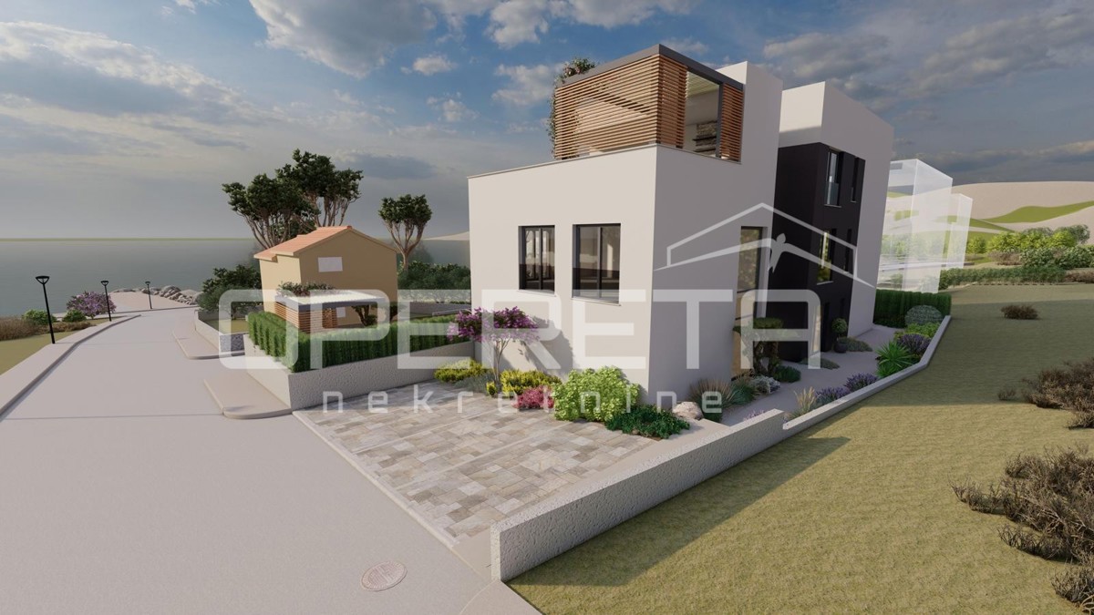 Appartamento con tre camere da letto, piano terra, seconda fila dal mare, Rovanjska