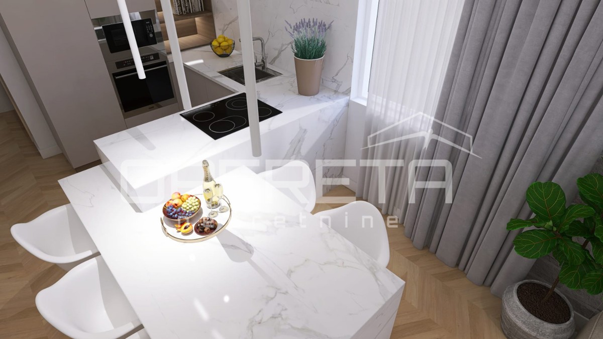 Nuova costruzione, appartamento trilocale con piscina, piano terra, 110 m2, giardino, Mandre, Pag