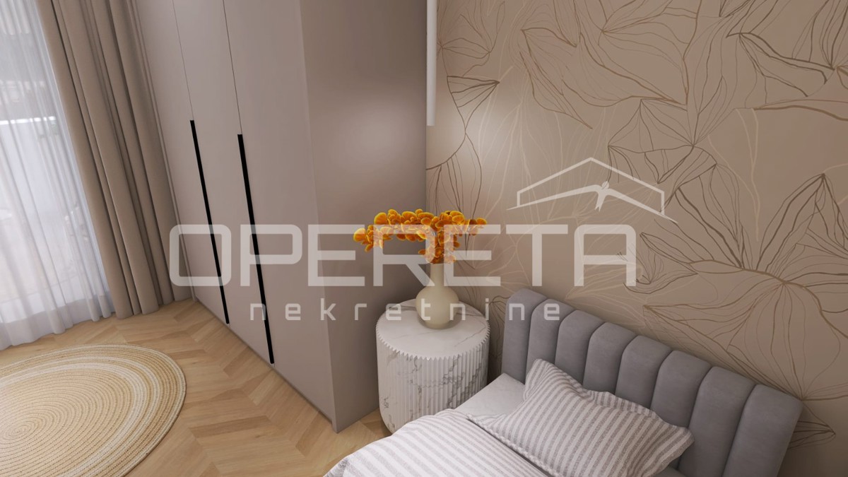 Nuova costruzione, appartamento trilocale con piscina, piano terra, 110 m2, giardino, Mandre, Pag