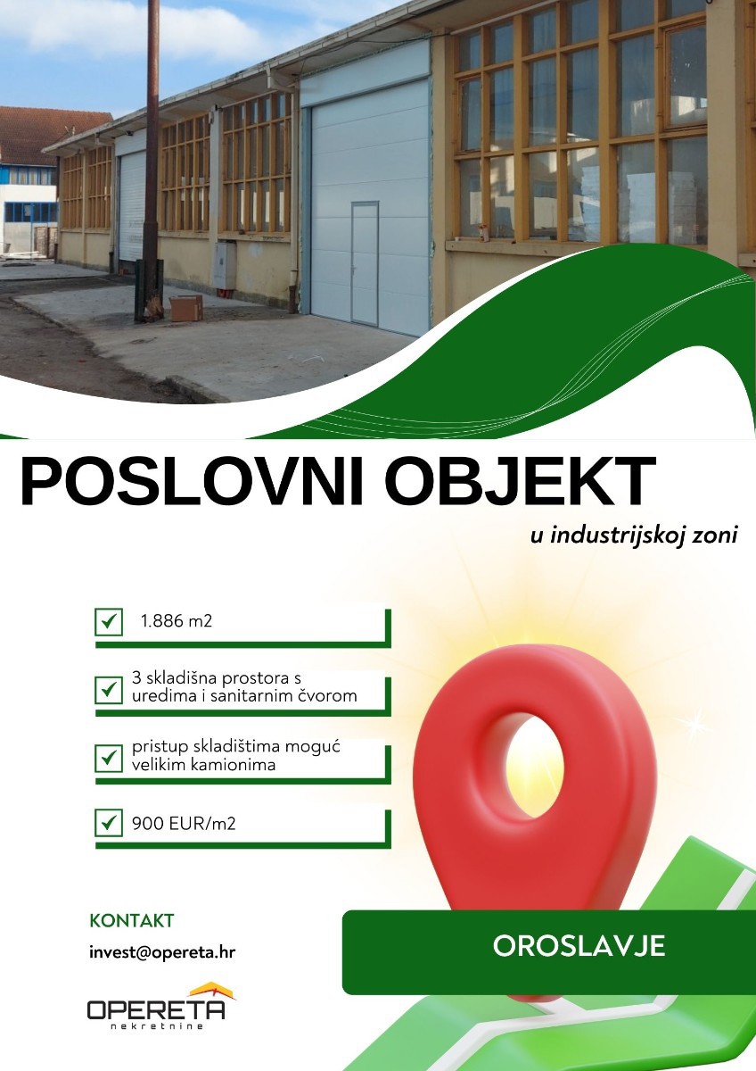 Vendita, Edificio commerciale, Oroslavje, Milana Prpića, 1886m2