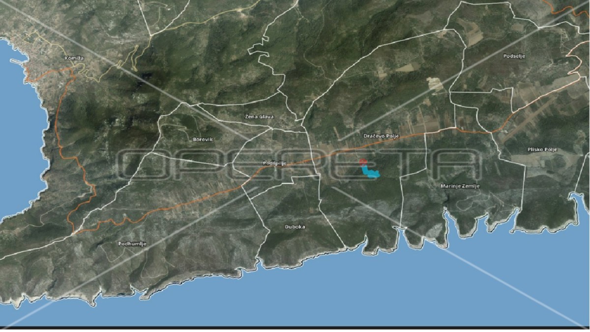 Gornje Kunjanovo, Vis, 5.002,00 m2, 76.006,00 EUR