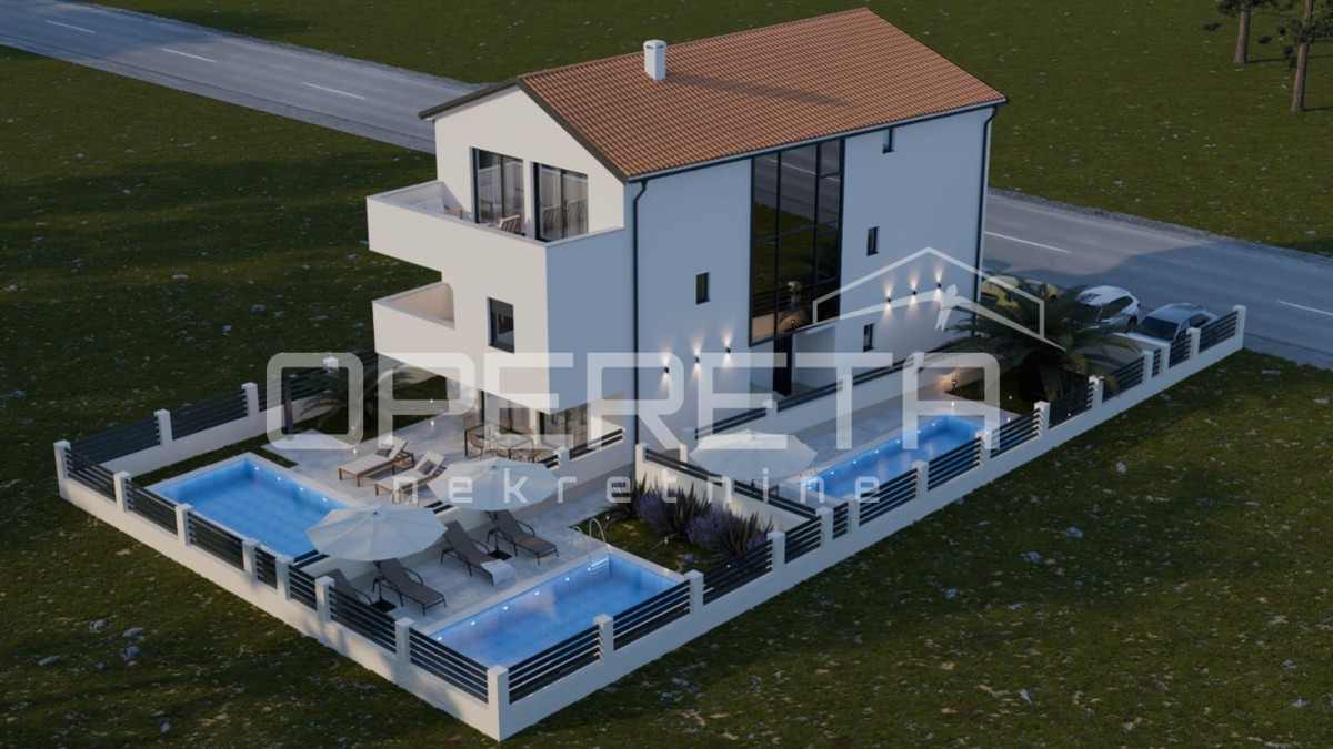 Appartamento quadrilocale di nuova costruzione, secondo piano, 115 m², giardino, Mandre, Pag