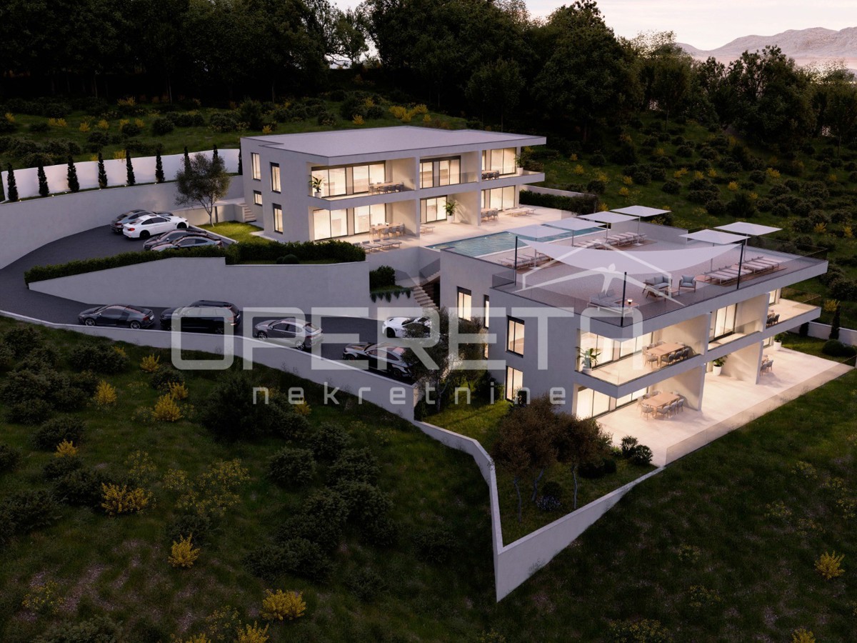 Nuova costruzione di lusso, appartamento bilocale con piscina, 95 m2, Pag, Bošana