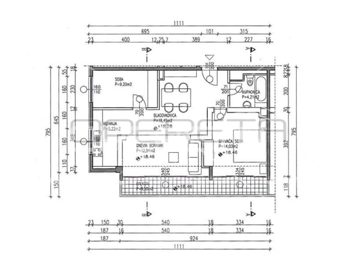 Vendita, Appartamento, Cvjetno naselje, Veslačka, 3l, 72m2