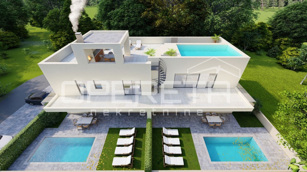 Nuova costruzione – Appartamento bilocale con piscina 101 m2, Vrsi, Zara