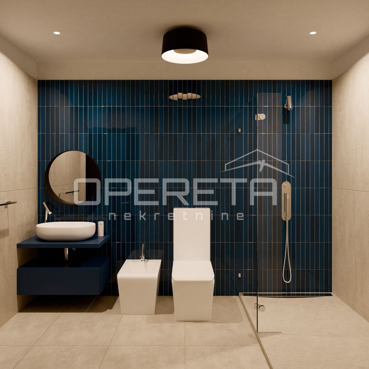 Krk – Villa moderna a schiera con piscina e vista panoramica sul mare