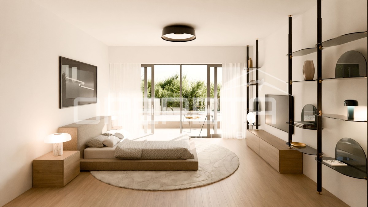 Krk – Villa moderna a schiera con piscina e vista panoramica sul mare