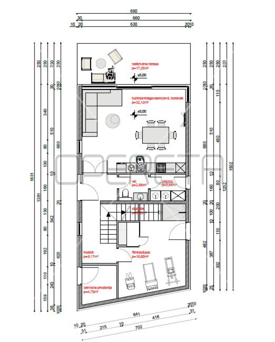 Terreno edificabile con vista sul mare, 420 m2, Prigradica