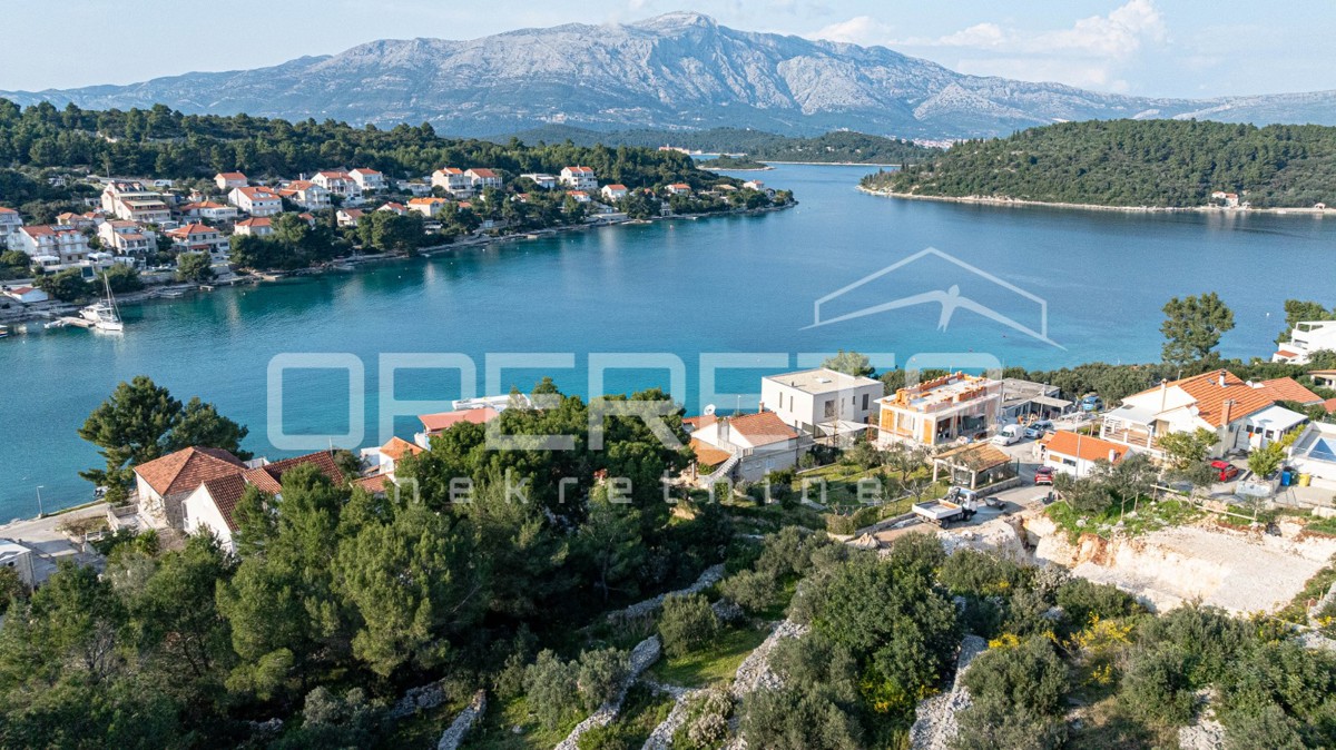 Terreno attraente di 507 m2 con vista sul mare, Lumbarda