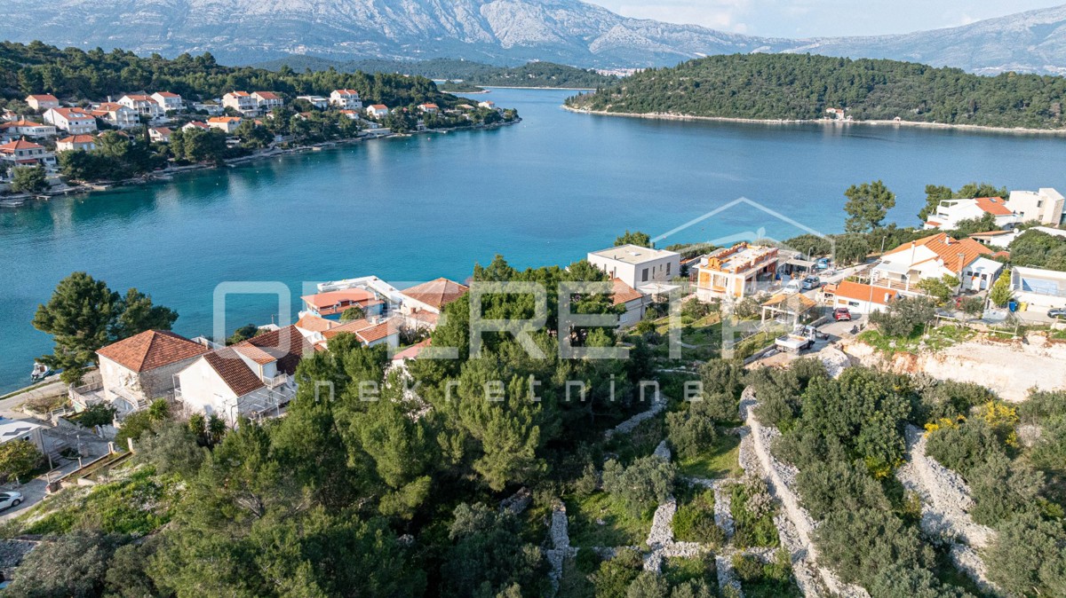 Terreno attraente di 507 m2 con vista sul mare, Lumbarda