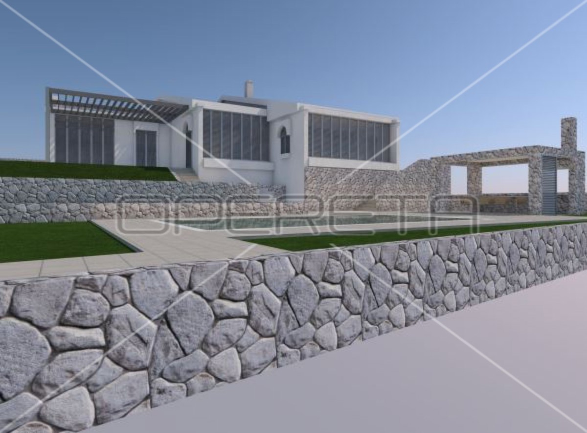 Villa unica con vista incantevole a Njivice, Krk