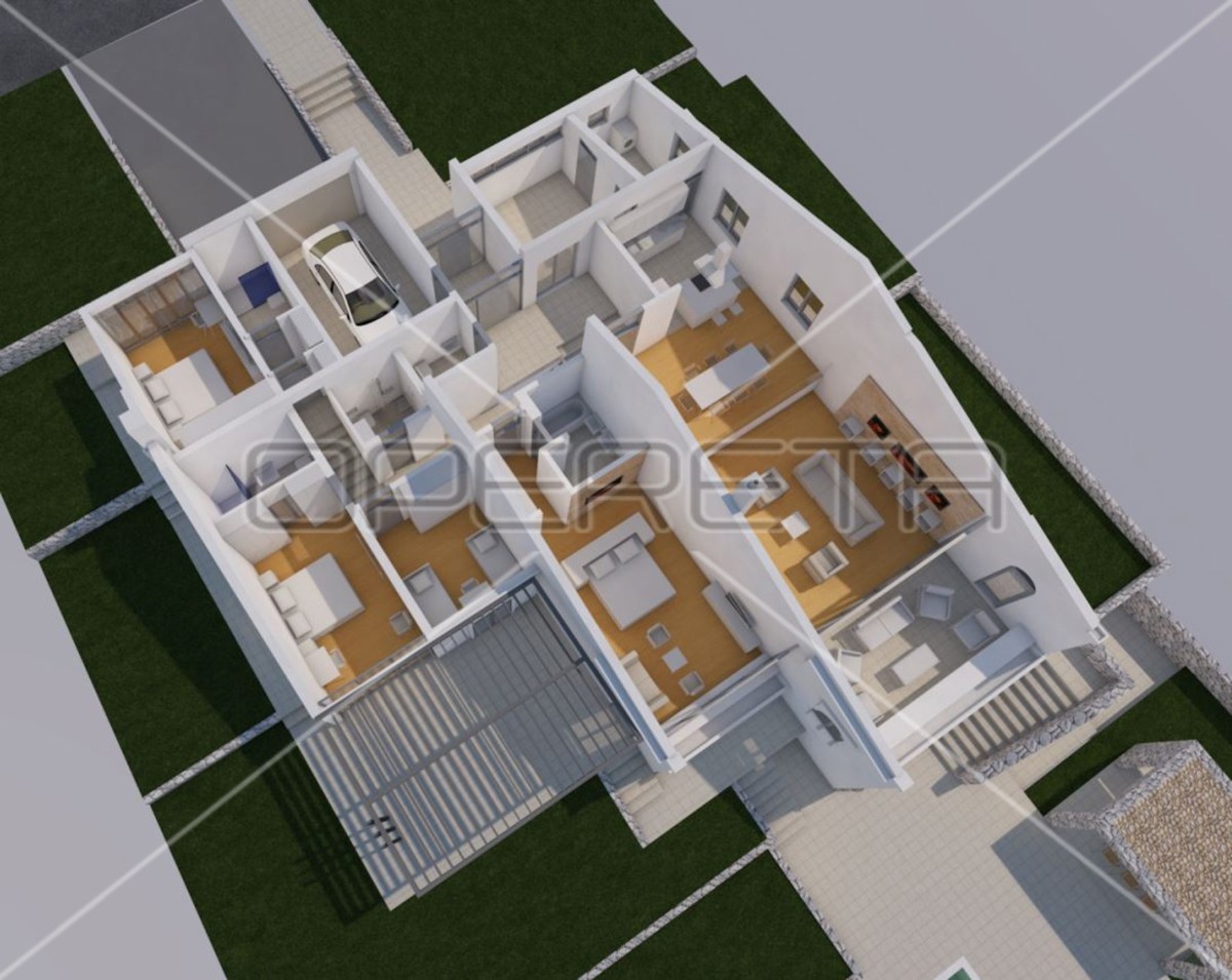 Villa unica con vista incantevole a Njivice, Krk