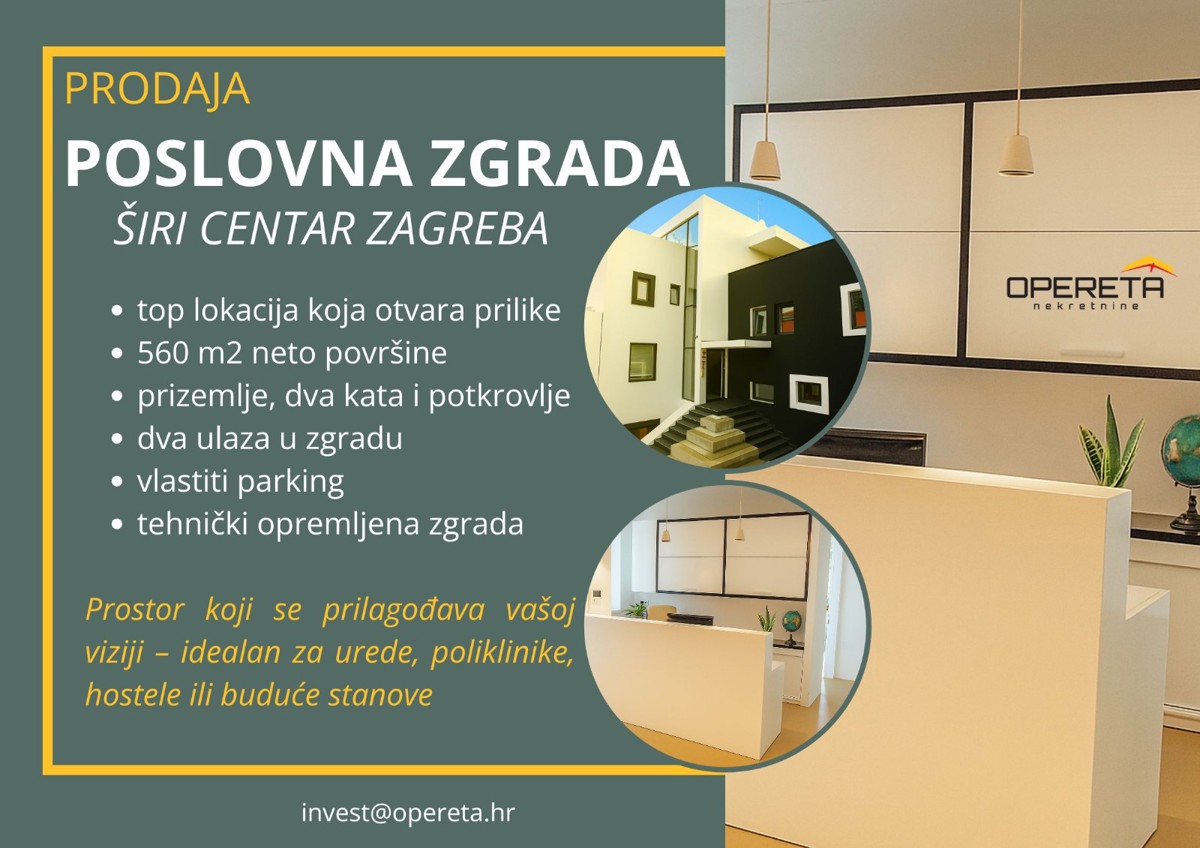 Vendita, Edificio commerciale, Centar, Vinogradska, 580m2
