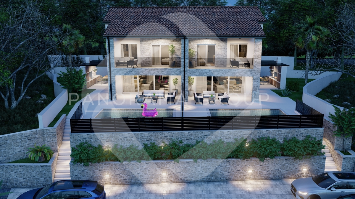 Lussuoso appartamento duplex, vista mare - Malinska