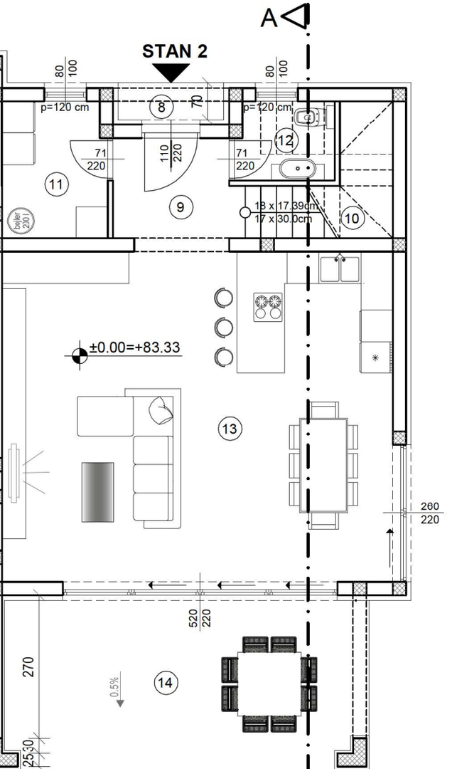 Lussuoso appartamento duplex, vista mare - Malinska