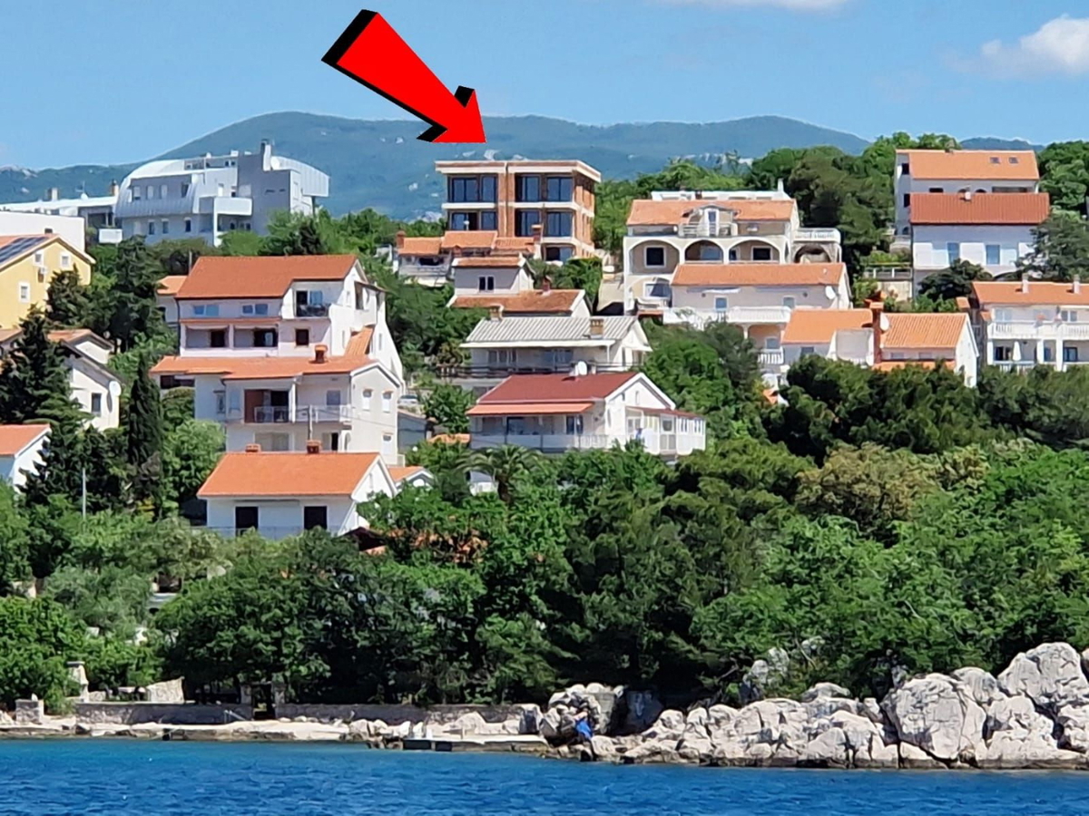 Appartamento con vista panoramica sul mare e piscina - Omišalj