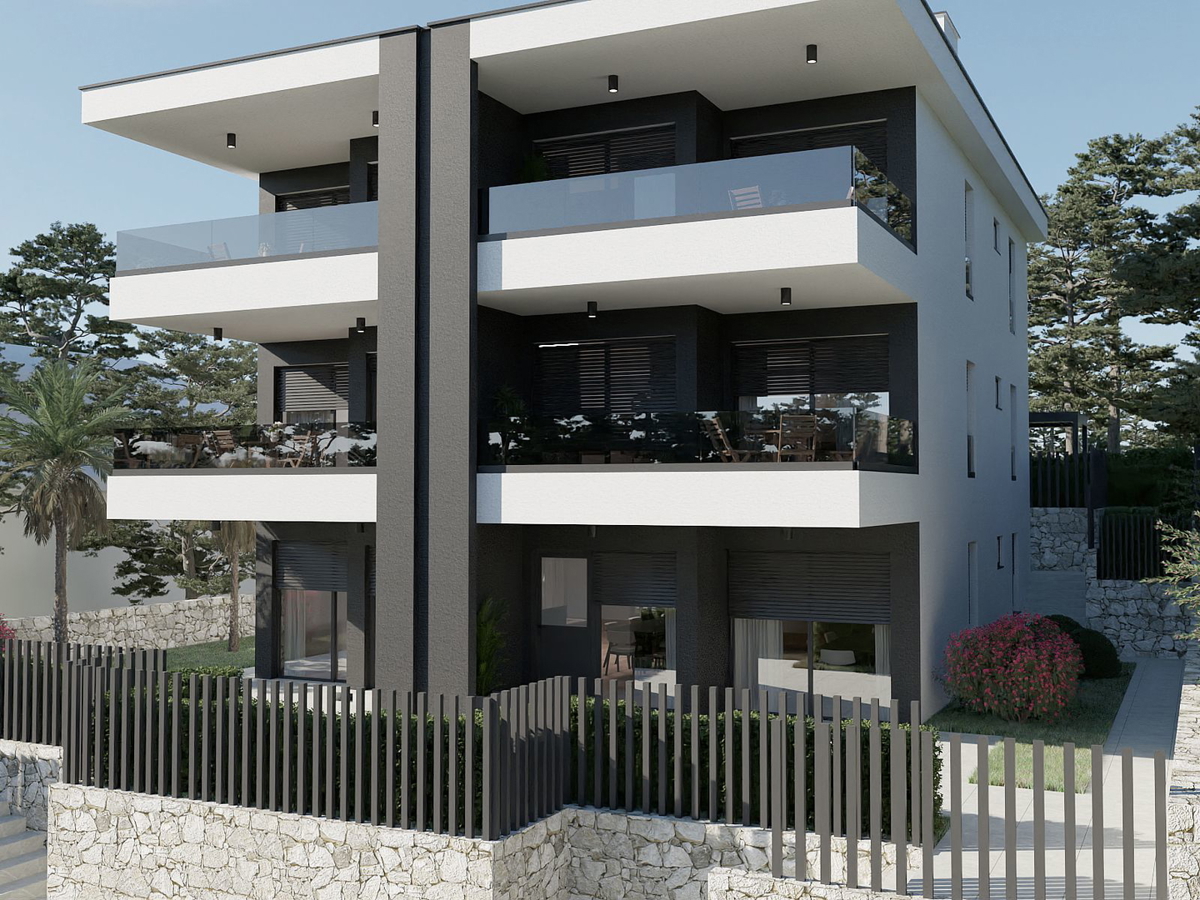 Appartamento con vista panoramica sul mare e piscina - Omišalj