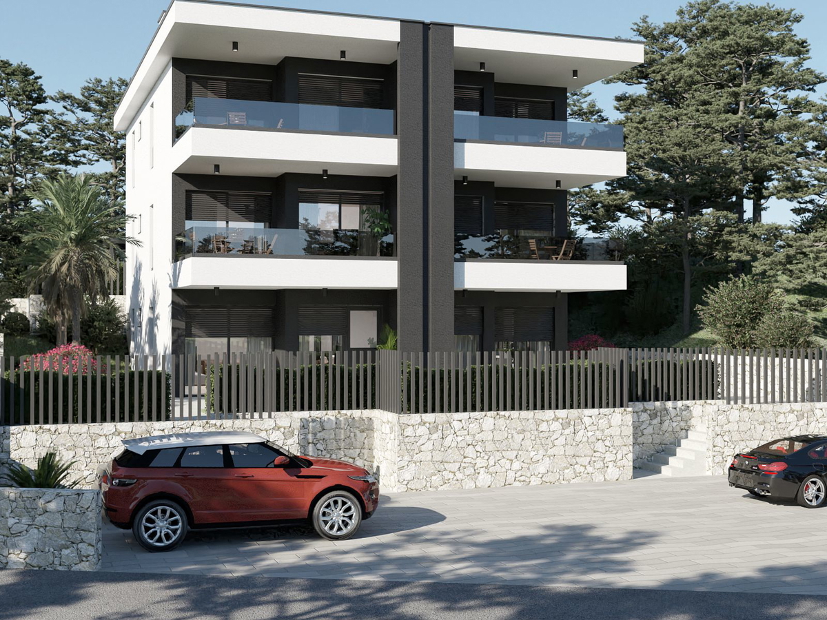 Appartamento con vista panoramica sul mare e piscina - Omišalj