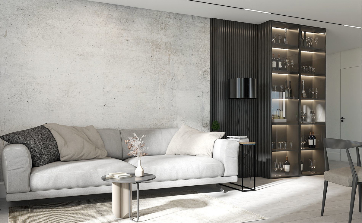 Splendido appartamento al primo piano di una nuova costruzione, con vista mare.