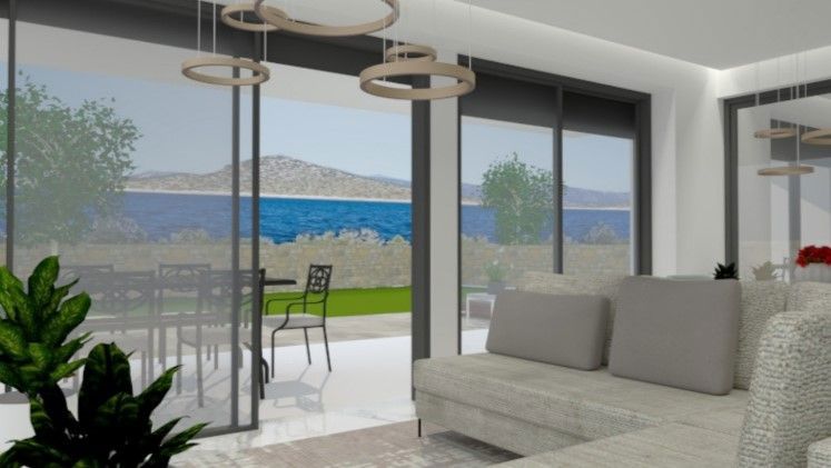 Krk - nuova costruzione, grande appartamento duplex con vista mare