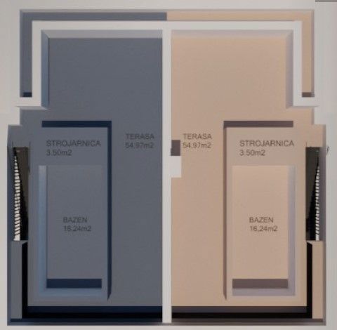 Krk - nuova costruzione, grande appartamento duplex con vista mare