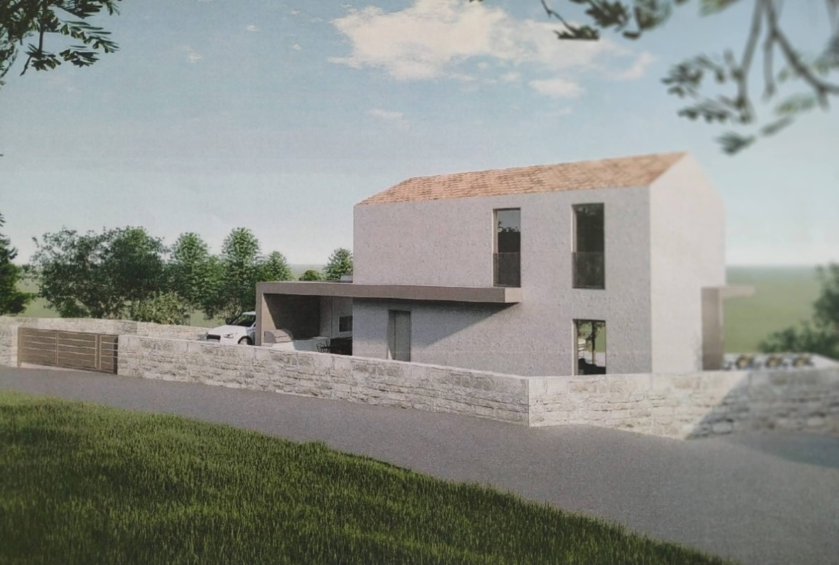 Terreno edificabile con permesso e progetto – Hlapa, isola di Krk