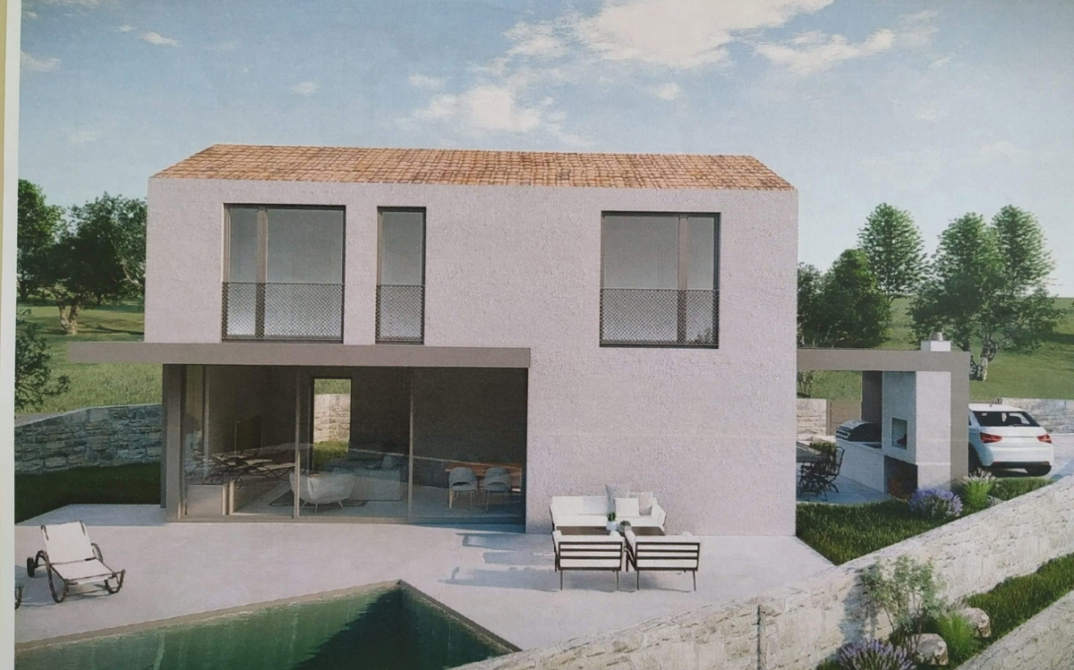 Terreno edificabile con permesso e progetto – Hlapa, isola di Krk