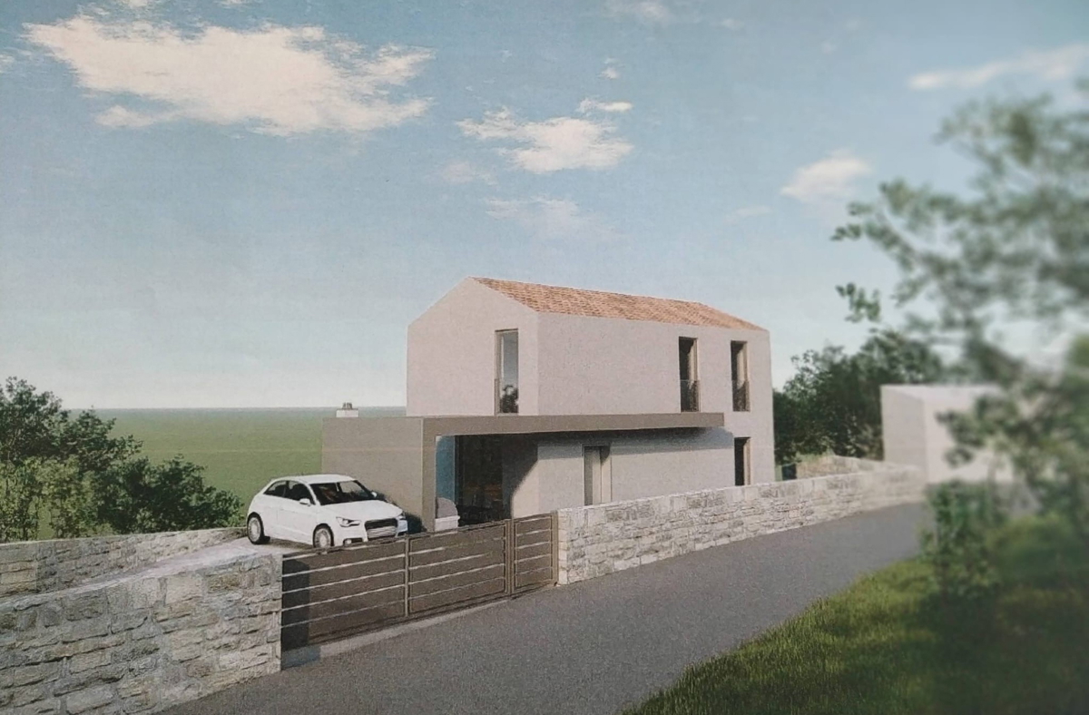 Terreno edificabile con permesso e progetto – Hlapa, isola di Krk