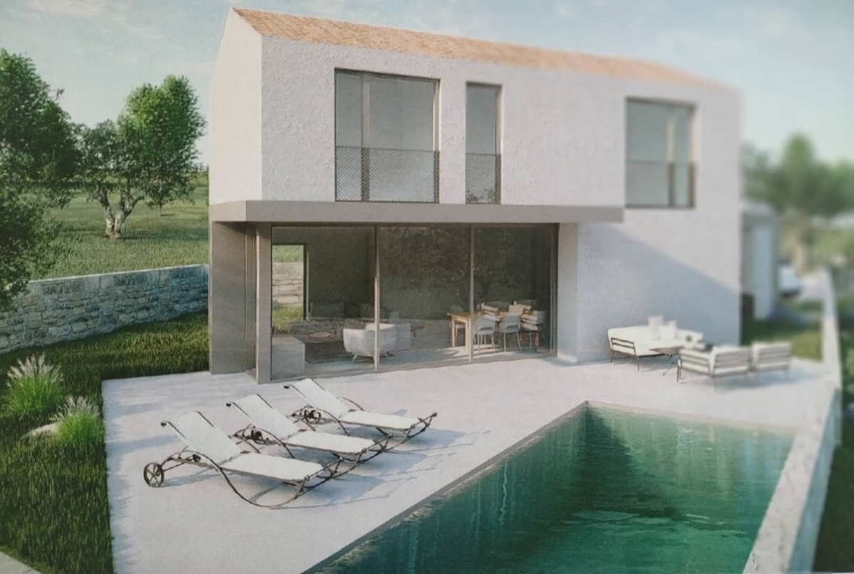 Terreno edificabile con permesso e progetto – Hlapa, isola di Krk