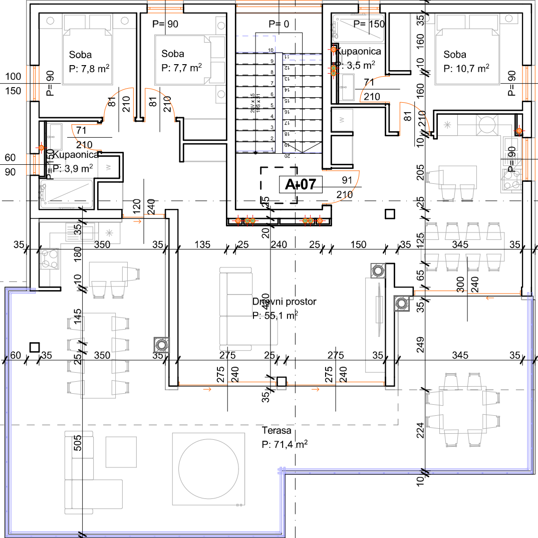 Attico, vista panoramica sul mare - Kraljevica